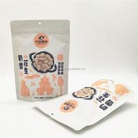Carton emballé de pochette debout en plastique PET de qualité alimentaire transparent à fermeture éclair avec logo personnalisé