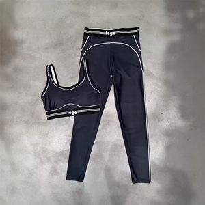 Set Sportivo da Donna per Yoga, Reggiseno Sportivo e Leggings, 2 Pezzi, Comodo, Elastico, Traspirante, in Tessuto Spandex/Poliestere, Abbigliamento per Yoga - Product Image 5