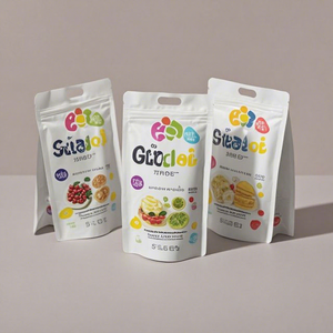 Sachet refermable personnalisé pour fruits secs, imprimé en héliogravure, anti-odeur, pour emballage alimentaire et sels de bain - Product Image 1