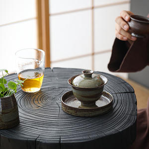 Juego de té hecho a mano de cerámica de estilo japonés, cuenco de té, taza de té - Product Image 5