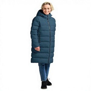 Veste d'hiver à capuche en nylon épais respirant à fermeture éclair pour homme à prix bas en stock - Product Image 3