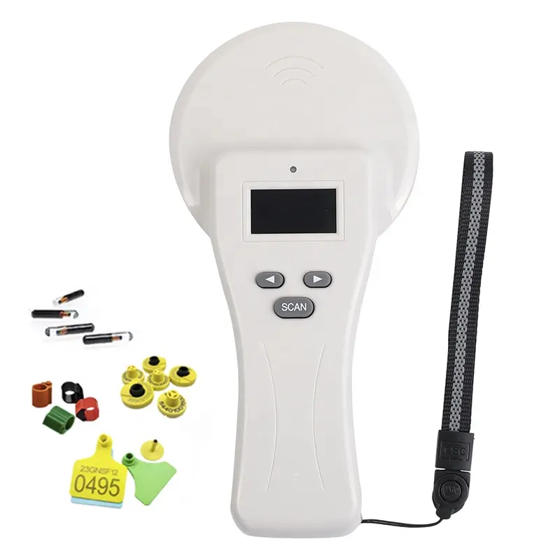 134.2khz FDX-A B HDX Portable Sheep Cattle Lettore Microchip Scanner Animal Chip Tags rfid Livestock Ear Tag Reader