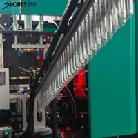 Machine de soufflage par étirage entièrement automatique à 2 cavités, contrôlée par PLC LS-A2, à moteur, pour bouteilles PET jusqu'à 2L