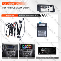 Écran Android universel noir 12,3 pouces pour AUDI Q5 2009-2019, kit d'accessoires pour tableau de bord, autoradio GPS, lecteur DVD de voiture