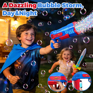 Máquina <span class=keywords><strong>de</strong></span> <span class=keywords><strong>Burbujas</strong></span> Automática con Más <span class=keywords><strong>de</strong></span> 10,000 <span class=keywords><strong>Burbujas</strong></span> por Minuto, Luces LED y Diseño a Prueba <span class=keywords><strong>de</strong></span> Fugas, Juguete <span class=keywords><strong>de</strong></span> Verano para Niños - Product Image 2