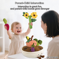 Plüsch- und Geschenkartikel: Wasserblumen aus Filz – Interaktives Eltern-Kind-Lernspiel zur Mustererkennung für Kinder