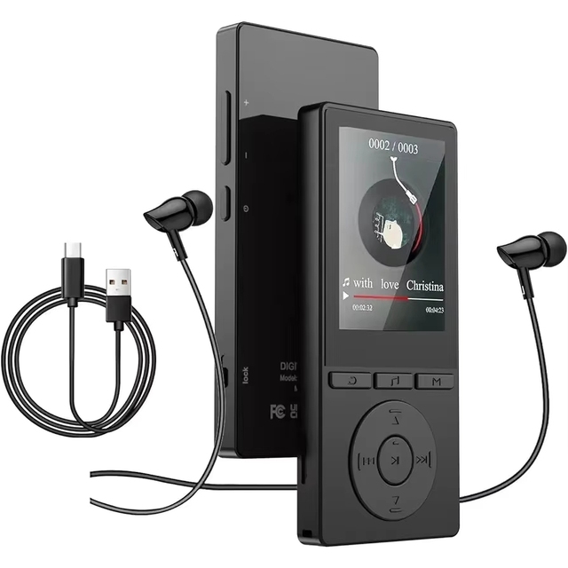 Portable 2.4-Inch HiFi Audio MP3/4/5 Player with FM Radio E-Book Video Playback/Recording Voice Recorder Function