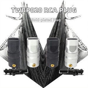 TWBP020 Haut-parleur <span class=keywords><strong>RCA</strong></span> plaqué or avec <span class=keywords><strong>prise</strong></span> banane et câble à 1 broche - Product Image 3