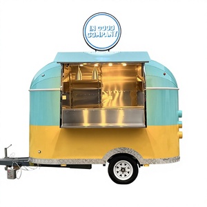 Camion de restauration rapide mobile pour pizzas, hot-dogs et barbecues, entièrement équipé en acier inoxydable, cuisine complète pour snacks et glaces - Product Image 1