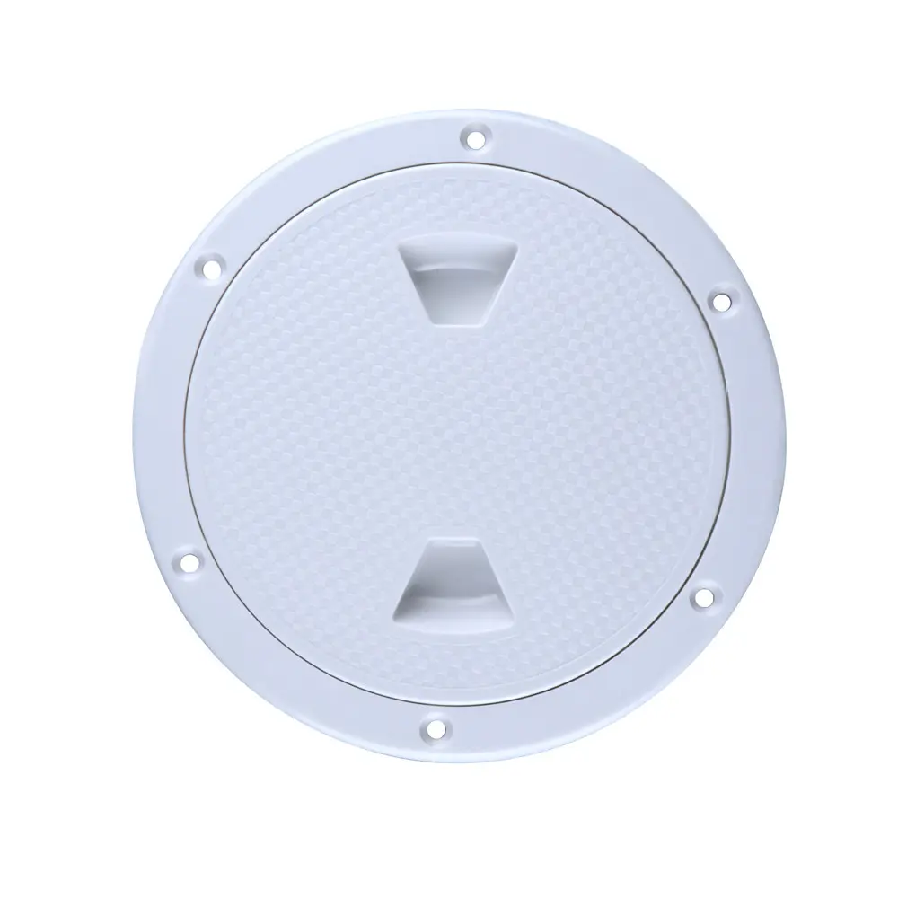 ABS Round Hatch Cover White 4" 6" 8" Deck Plate Non Slip Deck Inspection Plate for Marine RV yacht Boat Accessories