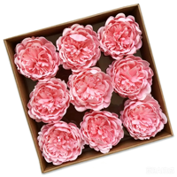 Nouvelle Grande Fleur de Savon Parfumée Pivoine 10cm de Diamètre Faite à la Main, Remplissage de Boîte Cadeau Saint-Valentin, Têtes de Savon Artificielles avec Base de Tige, Vente en Gros