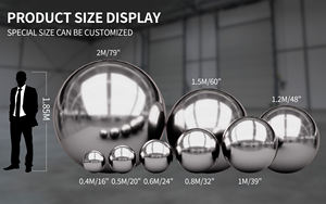 <span class=keywords><strong>Esfera</strong></span> <span class=keywords><strong>Gigante</strong></span> Inflable <span class=keywords><strong>de</strong></span> PVC Metálico Brillante con Forma <span class=keywords><strong>de</strong></span> Bola <span class=keywords><strong>de</strong></span> Espejo Navideña para Decoración <span class=keywords><strong>de</strong></span> Fiestas, Eventos y Exhibiciones, Personalizable OEM - Product Image 2