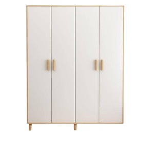 Armoire en bois massif Yuli Furniture, style moderne minimaliste, facile à assembler, pour appartements locatifs, armoire multifonctionnelle - Product Image 2
