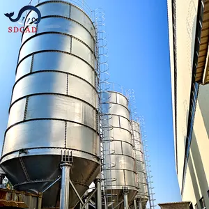 SDCAD Brand CE&ISO certification silo 60 toneladas sellador bolsas dust filter acero inoxidable cement silo