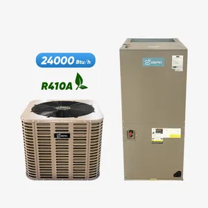 ZERO 18 seer 24000 Btu Central Top Discharge Condensing and Air Handler Unit for south and north america