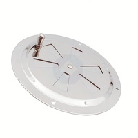 Nouvelles aérations à persiennes en acier inoxydable 316, rondes, avec bouton latéral, 5/6 pouces, poli miroir, pour ventilation de bateau