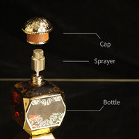 Moyen-Orient Attar Verre Personnaliser Bouteille De Parfum Attar Oud De Parfum Vaporisateur Bouteille En Verre 50ML