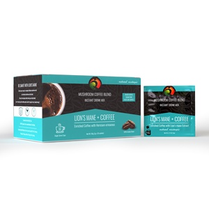 Qinshantang leoni criniera nera caffè istantaneo 3g * 30 bustine/scatola di funghi macinati caffè cioccolato zucchero gusto funzione dimagrante - Product Image 1