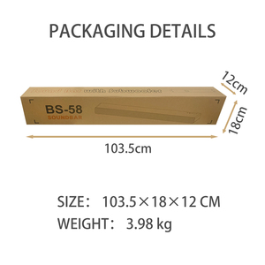 <span class=keywords><strong>Barre</strong></span> <span class=keywords><strong>de</strong></span> <span class=keywords><strong>son</strong></span> TV Cyboris 2.1CH avec caisson <span class=keywords><strong>de</strong></span> basses pour 5.3 60W RMS 3 haut-parleurs Basses puissantes USB Optique pour RCA - Product Image 6