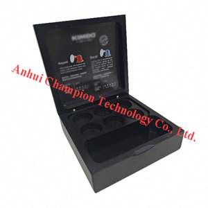 กล่องของขวัญกาแฟทำจากไม้เคลือบแล็กเกอร์สีดำด้าน - Product Image 2