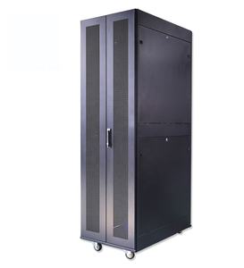 Baies de serveur pour centre de données 19 pouces 42U 45U 800*1000mm 1200mm avec porte avant ventilée et double porte arrière ouvrante avec panneaux latéraux divisés - Product Image 4