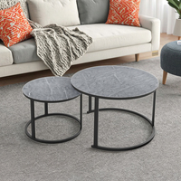 Meubles de salle à manger, table basse ronde élégante, décoration de luxe, base dorée pour salon, hôtel, table de table en marbre durable