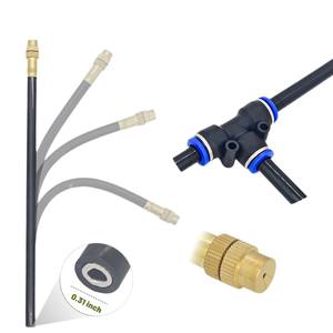 Kit de riego por aspersión universal con sistema de goteo para tuberías de 1/2 pulgada, para riego, enfriamiento y humidificación de invernaderos de flores. - Product Image 2