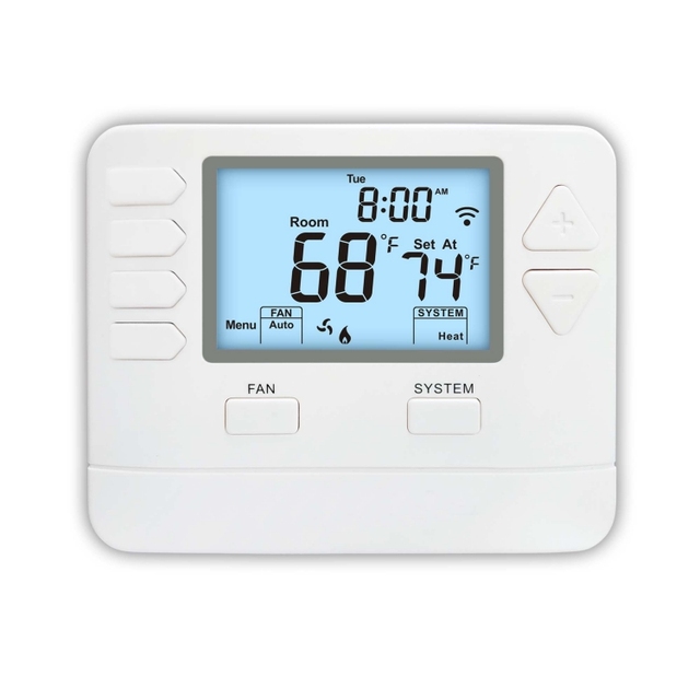 WIFI TUYA Programmable Air Conditioner 1 Heat 1 Cool Thermostat 24V