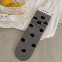 Chaussettes pour femmes préparées pour l'hiver, chaussettes chaudes en tricot à motif à pois pour la vente en gros