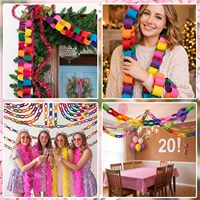 300 feuilles de bande de feutre avec colle, chaînes en papier réutilisables, guirlande colorée pour fête d'anniversaire, décorations pour la maison, bricolage