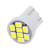 Bombilla LED T10 1206 8SMD para Coche, 12V, 168 194 501, Blanca, Amarilla, Azul, para Lectura, Reversa, Matrícula, Puerta Lateral