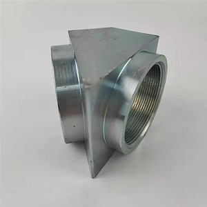 Accesorio de Tubería para Gas Extintor de Incendios, Codo Roscado Galvanizado de Alta Presión de 45 Grados, DN20, Acero al Carbono - Product Image 1