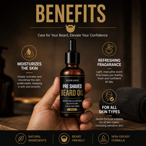 Emballage personnalisé 30ml Sérum stimulant la croissance de la <span class=keywords><strong>barbe</strong></span> à l'Aloe Vera et au Jojoba, <span class=keywords><strong>Huile</strong></span> de <span class=keywords><strong>ricin</strong></span> pour la croissance de la <span class=keywords><strong>barbe</strong></span> et des moustaches avant le rasage - Product Image 6