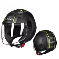 Casque Jet Ouvert Yx Airflow 3/4 pour Moto et Scooter – Été, Demi-Casque, Visière Unique
