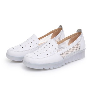 Scarpe Da allattamento bianche antiscivolo Da donna in pelle pieno fiore con suola <span class=keywords><strong>Oxford</strong></span> Da lavoro estivo Scarpe Da Tennis Infermiera - Product Image 2