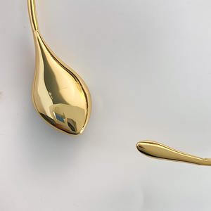 Gargantilla de estilo Serpiente de Cobre chapado en oro a la moda, <span class=keywords><strong>Collar</strong></span> Chapado en plata con piedra de ojo de Tigre de gota de agua Natural - Product Image 6