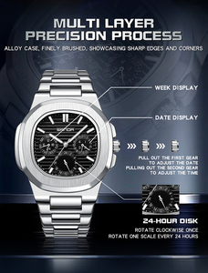 Orologi al Quarzo Impermeabili Sanda, Design Classico Popolare per Uomo e Donna, con <span class=keywords><strong>Calendario</strong></span>, Luminosi, alla Moda con Quadrante a Lancette - Product Image 5