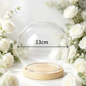 Cúpula de Vidrio de 10 cm de Alta Calidad a Precio Económico, Cúpula de Vidrio de Lujo Vacía, Cúpula de Vidrio Única con Base - Product Image 5