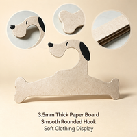 Porte-étiquettes en papier écologique en forme de chien 268x158mm, épaisseur 3,5mm, découpé, certifié sans plastique, 100% recyclable, personnalisé, vente en gros B2B