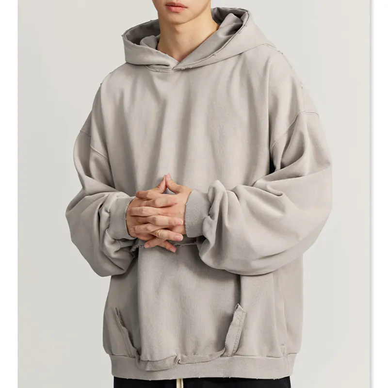 Aralık Oem özel Mens, Hoodies ceket sokak giyim şönil nakış Logo Glo Gang Hoodie tam fermuarlı kapüşonlu eşofman üstü tişörtü/