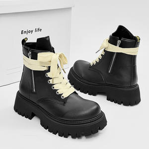 Nouvelles bottes pour hommes 2026, noires, en PU artificiel, montantes, imperméables, chaudes, <span class=keywords><strong>style</strong></span> britannique, <span class=keywords><strong>moto</strong></span>, travail, hiver - Product Image 3