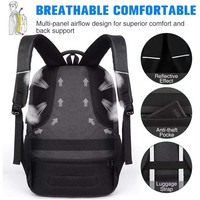 Sac à dos étanche avec chargeur, idéal pour le travail, les affaires, l'école, vente en gros, sac à dos pour ordinateur portable, sac de voyage avec port de charge USB
