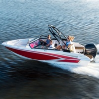 Kinocean 5.44 mètres Sport Bowrider haute vitesse en aluminium hors-bord Jet Boat Mini Yacht électrique à la dérive pêche en plein air