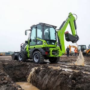 Nouvelle pelle rétrocaveuse de marque chinoise, chargeuse-pelleteuse 2,8 tonnes, 3,5 tonnes, 8 tonnes, tracteur avec chargeur frontal et rétrocaveuse - Product Image 1