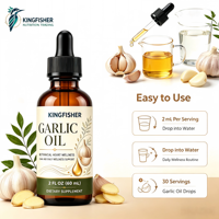 Huile d'ail en gouttes à marque privée, extrait d'ail concentré liquide pour le soutien quotidien du bien-être immunitaire, approvisionnement en gros direct usine