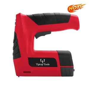 Tiptop Lithium-Ion Pin Điện 2 Trong 1 Stapler Và Nailer 4V Mini Có Thể Sạc Lại Công Cụ Không Dây Điện Staple Nail Gun Cho Gỗ