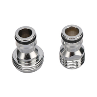 Adaptateur de raccord rapide pour robinet de machine à laver, filetage mâle et femelle 1/2" 3/4"