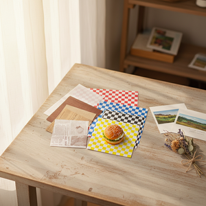 Rollo de Papel Antigrasa Recubierto de PE, Compostable, Ecológico y Reciclable, Personalizado para Envolver Sándwiches y Hamburguesas - Product Image 1