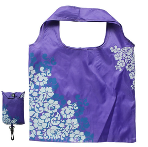 Bolsas de poliéster plegables con estampado de logotipo personalizado, bolsas reutilizables para compras, venta al por mayor, fábrica de Vietnam - Product Image 1