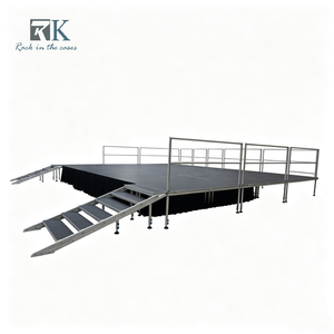 Escenario para Eventos al Aire Libre, Escenario de Alta Calidad, Fácil de Instalar, Plataforma de Escenario Ajustable para Bodas, Conciertos y Eventos - Product Image 1